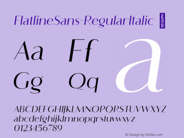 FlatlineSans-RegularItalic