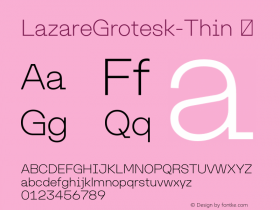 LazareGrotesk-Thin