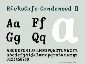 RicksCafe-Condensed