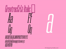 GravtracCrLt-Italic