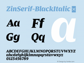 ZinSerif-BlackItalic