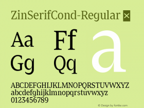 ZinSerifCond-Regular