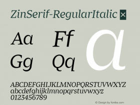 ZinSerif-RegularItalic