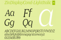 ZinDisplayCond-LightItalic