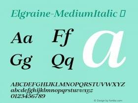 Elgraine-MediumItalic