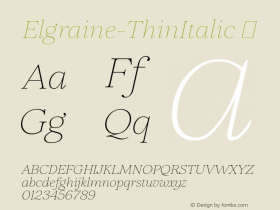 Elgraine-ThinItalic