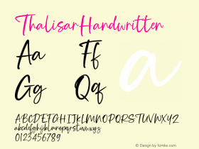 ThalisarHandwritten