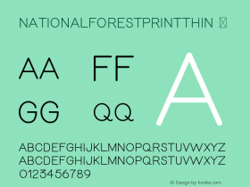 NationalForestPrintThin