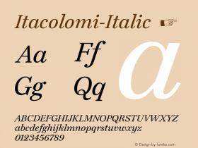 Itacolomi-Italic