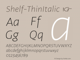 Shelf-ThinItalic