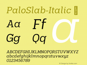 PaloSlab-Italic