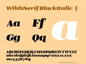 WiblzSerif-BlackItalic