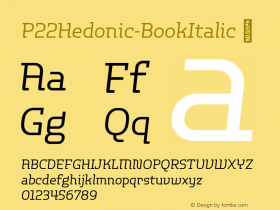 P22Hedonic-BookItalic