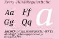 Every-HEADRegularItalic