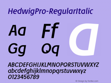 HedwigPro-RegularItalic