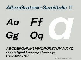 AlbraGrotesk-SemiItalic