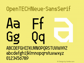 OpenTECHNeue-SansSerif