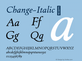 Change-Italic