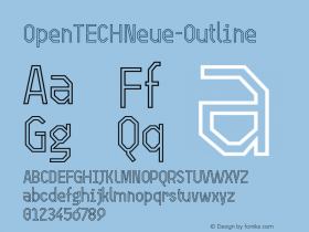 OpenTECHNeue-Outline