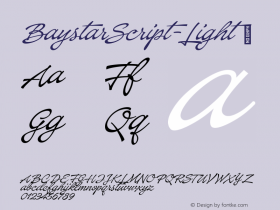 BaystarScript-Light