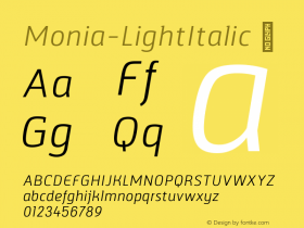 Monia-LightItalic