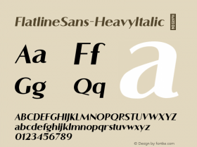 FlatlineSans-HeavyItalic