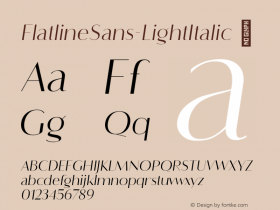 FlatlineSans-LightItalic