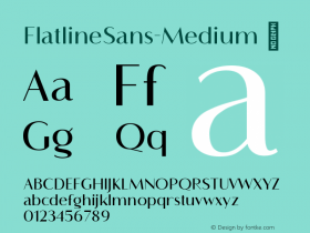 FlatlineSans-Medium