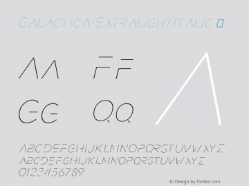 Galactica-ExtralightItalic