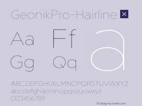 GeonikPro-Hairline