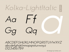 Kolka-LightItalic