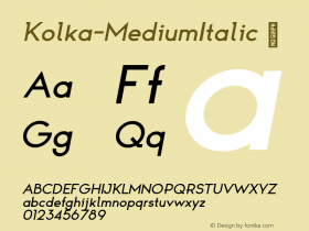 Kolka-MediumItalic