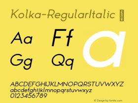 Kolka-RegularItalic