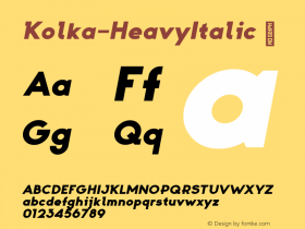 Kolka-HeavyItalic