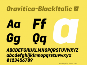 Gravitica-BlackItalic