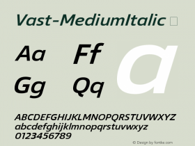 Vast-MediumItalic