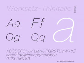 Werksatz-ThinItalic