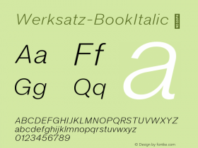 Werksatz-BookItalic