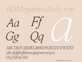 BDMegalonaItalic