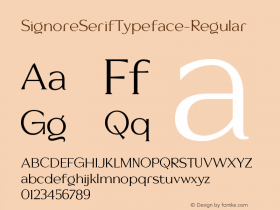 SignoreSerifTypeface-Regular