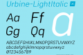 Urbine-LightItalic