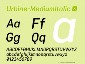 Urbine-MediumItalic