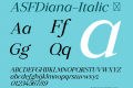 ASFDiana-Italic