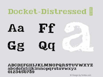 Docket-Distressed