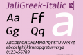 JaliGreek-Italic