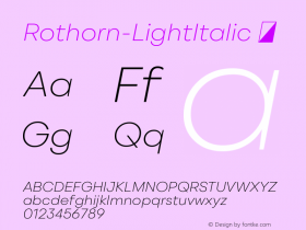 Rothorn-LightItalic