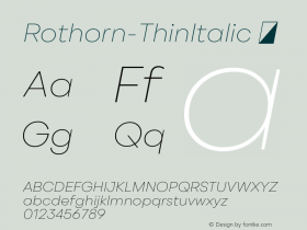 Rothorn-ThinItalic