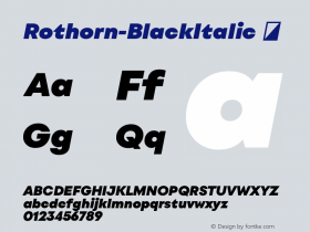 Rothorn-BlackItalic