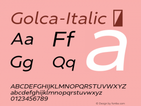 Golca-Italic