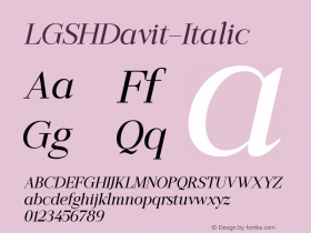 LGSHDavit-Italic